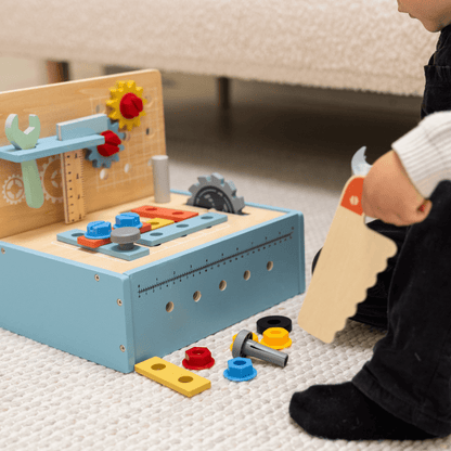 TimberTale Bouwset - Speelgoed gereedschapskist 52- delig - TimberTale