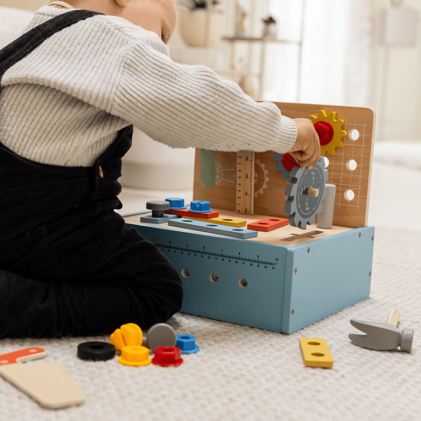 TimberTale Bouwset - Speelgoed gereedschapskist 52- delig - TimberTale