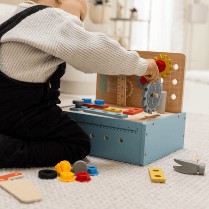 TimberTale Bouwset - Speelgoed gereedschapskist 52- delig - TimberTale