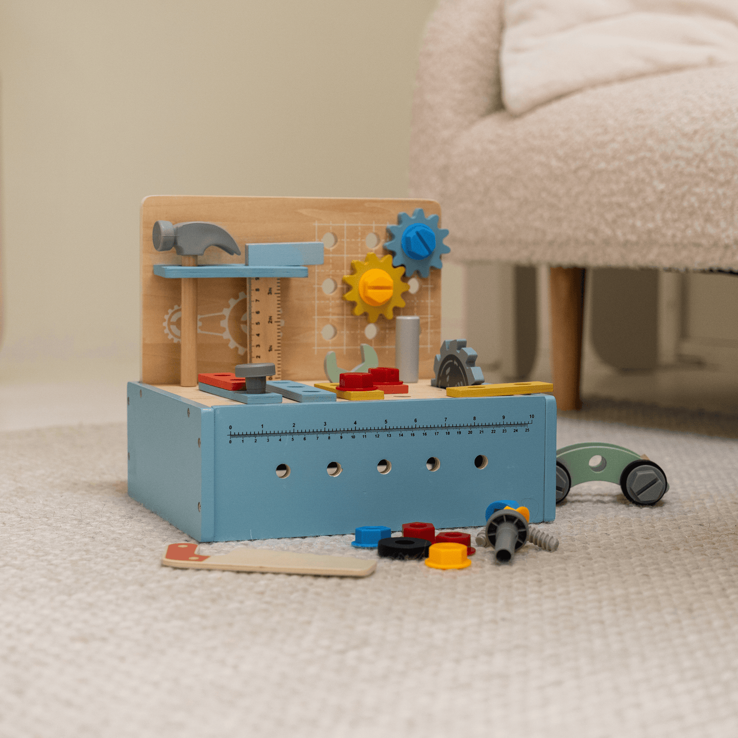 TimberTale Bouwset - Speelgoed gereedschapskist 52- delig - TimberTale