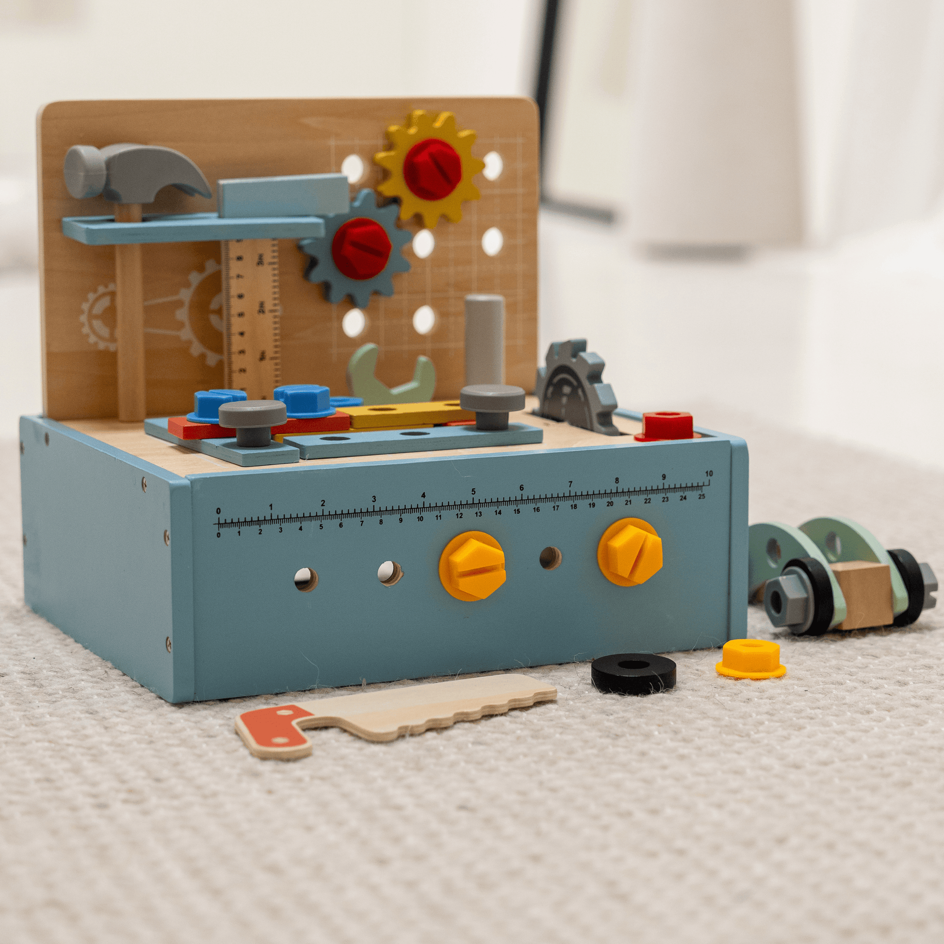 TimberTale Bouwset - Speelgoed gereedschapskist 52- delig - TimberTale