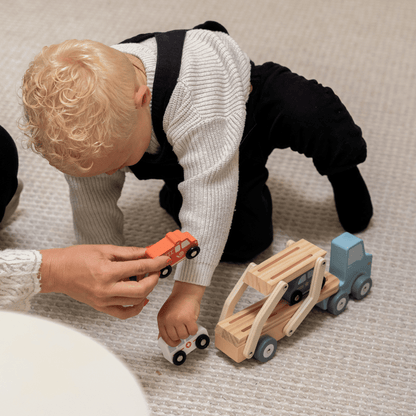 TimberTale Transportwagen met Reddingsvoertuigen - TimberTale