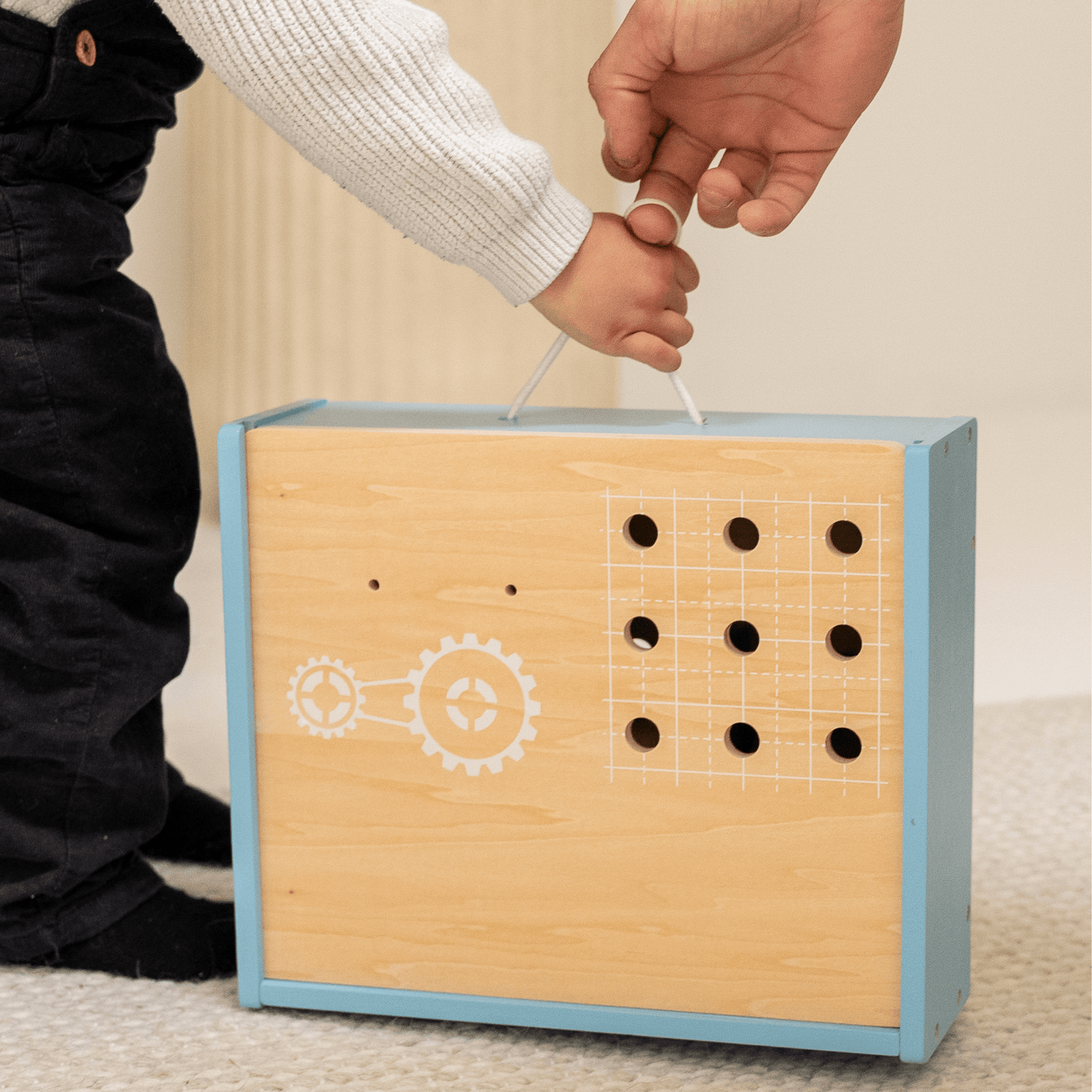 TimberTale Bouwset - Speelgoed gereedschapskist 52- delig - TimberTale