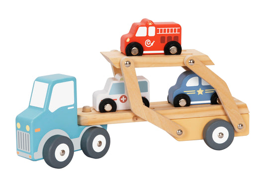 TimberTale Transportwagen met Reddingsvoertuigen - TimberTale