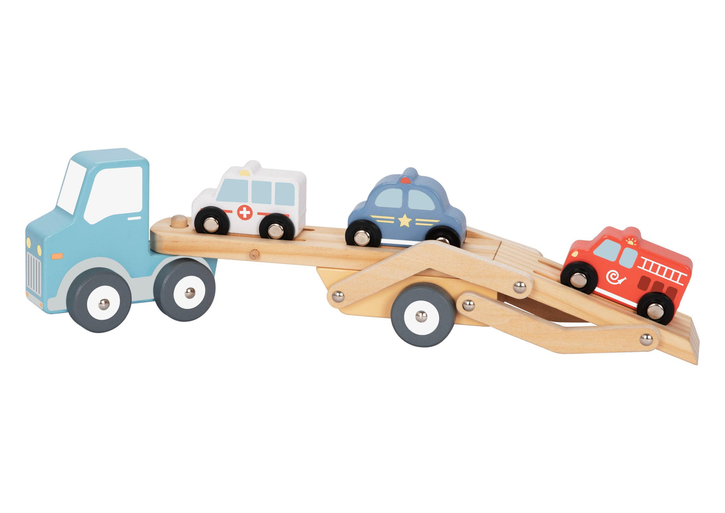 TimberTale Transportwagen met Reddingsvoertuigen - TimberTale