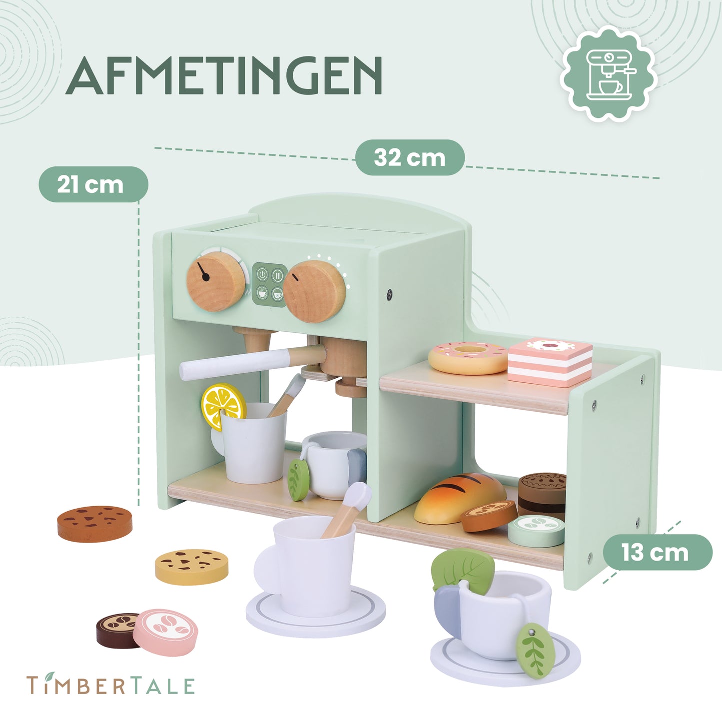 Koffiezetapparaat & Koffiecorner 23- delige set