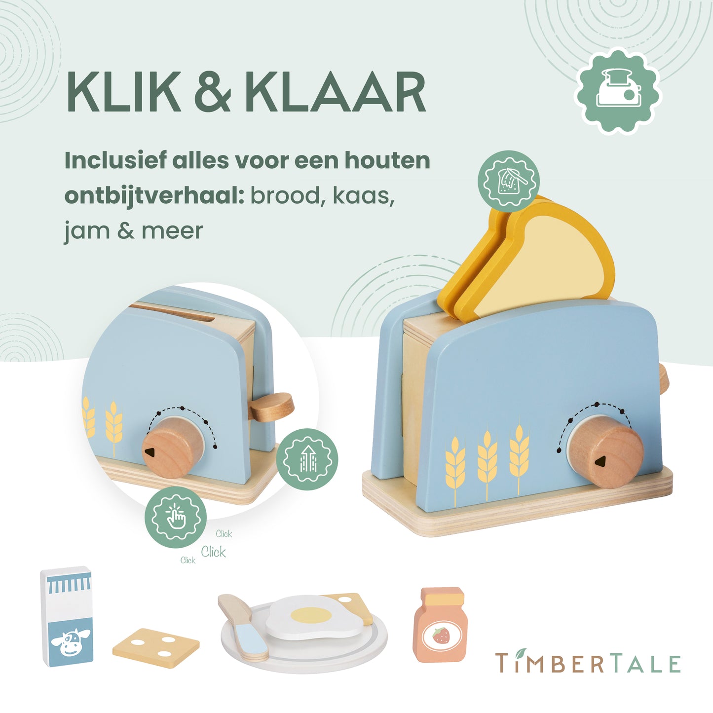 Broodrooster met Ontbijt Accessoires